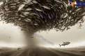 عکسی باور نکردنی از ماهی‌ها در گرداب