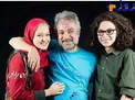عكس خانوادگي حسن جوهرچي با تيپ جالب دختر و پسرش