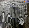کودکی علی دایی در کنار پدرش/عکس