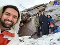 کوهنوردی آذری جهرمی با همسر و فرزندانش+عکس