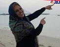 عکس دیده نشده خانم بازیگر کنار دریا با ژستی خاص