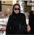 تیپ الهام حمیدی در مراسم ختم پدر امیرحسین رستمی/ عکس