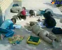 عکس/ نوستالژی مشق نوشتن در حیاط مدرسه