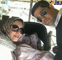 خانم مجری و همسر و فرزندانش+ عکس