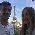 عکس/فوتبالیست معروف و همسرش در کنار برج ایفل