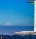 معلوم شدن قله دماوند از کاشان+عکس