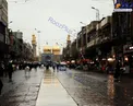 نمایی بارانی از حرم مطهر امام موسی کاظم (ع) و امام جواد (ع)