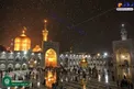عکس/ بارش نخستین برف پاییزی سال ۹۶ در حرم مطهر رضوی