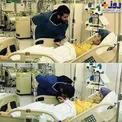 لحظه تلخ وداع بشار رسن با مادرش +عکس