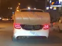 عکس/ حمل بار با خودروی بنز