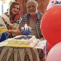 جشن تولد مهدی فخیم زاده پس از ترخیص از بیمارستان+عکس