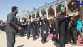 زنجیر زنی سردار غيب پرور در عاشورا در شاهچراغ/عکس