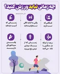 چه زمانی نباید ورزش کرد؟/ اینفوگرافیک