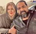 رضا صادقی و‌ همسرش + عکس