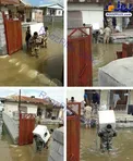 عکس/ سرهنگی که باربر سیل‌زدگان شد