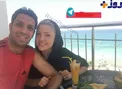 فوتبالیست مشهور و همسرش کنار دریا+ عکس