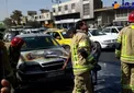 خودرو زانتیا دچار حریق شد+عکس