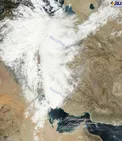 عکس ماهواره ای امروز صبح از آب و هوای ایران