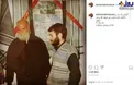 مسعود ده نمکی در کنار پدر شهید +عکس