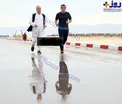 عکس/آیت الله هاشمی در حال ورزش کردن در جزیره کیش