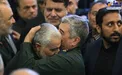 بوسه فرمانده سپاه بر پیشانی حاج قاسم +عکس