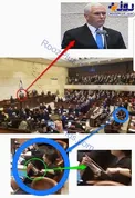 عکس/ حرکت عجیب یک نماینده زن در سخنرانی معاون ترامپ!