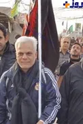 عضو شوراي شهر تهران با لباس رئال مادريد در كربلا+عكس