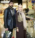 عکس/ خانم بازیگر مشهور در کنار دروازه بان سابق