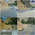 ریزش کوه و بسته شدن برخی جاده یاسوج به دلیل زلزله+عکس