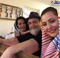 مهراوه و ملیکا شریفی نیا در کنار پدر + عکس