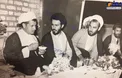 مرحوم هاشمى و آیت‌الله موسوی خویینی در مجلس عروسی/عکس