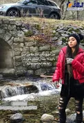 تیپ عجیب و غیرمتعارف دختر بازیگر مشهور با شلواره پاره+عکس