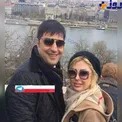 عکس دیده نشده خانم بازیگر و همسرش در منظره ای زیبا