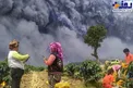 عكسي شگفت انگيز از فوران آتشفشان یک کوه در کنار مردم!