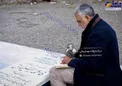 سردار حاج قاسم سلیمانی بر سرمزار مادرش/عکس