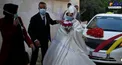 عروس و داماد فلسطینی در غزه با ماسک+عکس