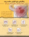 اینفوگرافیک/ راهکارهایی برای افزایش سلامت روده