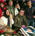 جشن تولد بازیگر پیشکسوت در کنار همسر جوانش + عکس