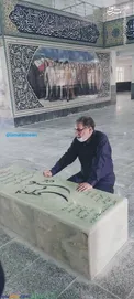ادای احترام شمخانی بر مزار شهید علی هاشمی+عکس