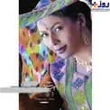 عکس آتلیه ای بازیگر زن تلویزیون با میکاپ و لباس هندی+عکس