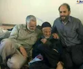 شهید حاج قاسم سلیمانی در کنار پدرشان/عکس