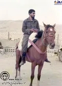 تصویری دیده نشده از شهید سلیمانی سوار بر اسب
