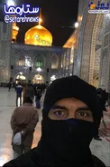 تصویری متفاوت از مهدى رحمتى در حرم رضوى(ع)
