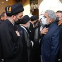 سردار قاآنی و عمار حکیم در مراسم ترحیم آیت‌الله حکیم در نجف/عکس