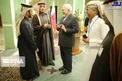 عکس/ خوش و بش ظریف در نشست مطبوعاتی روحانی با امیر قطر