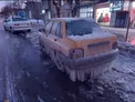پراید یخ زده در زنجان/عکس