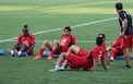 حضور پدر مهاجم پرسپولیس در تمرین امروز این تیم