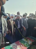 عکس/ اقامه نماز بر پیکر شهید صیاد خدایی