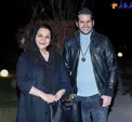 عکس دیده نشده از آقای بازیگر در کنار خانم کارگردان مشهور
