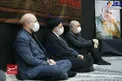 عکس/ رئیس قوه قضاییه، رئیس مجلس و فرمانده کل سپاه در مراسم سوگواری عصر تاسوعا
